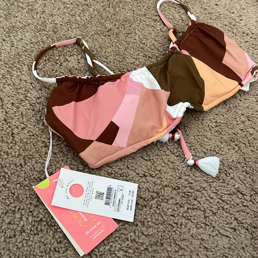 Maaji Cube Nelly Reversible Bikini Top, NWT - Picture 2 of 7
